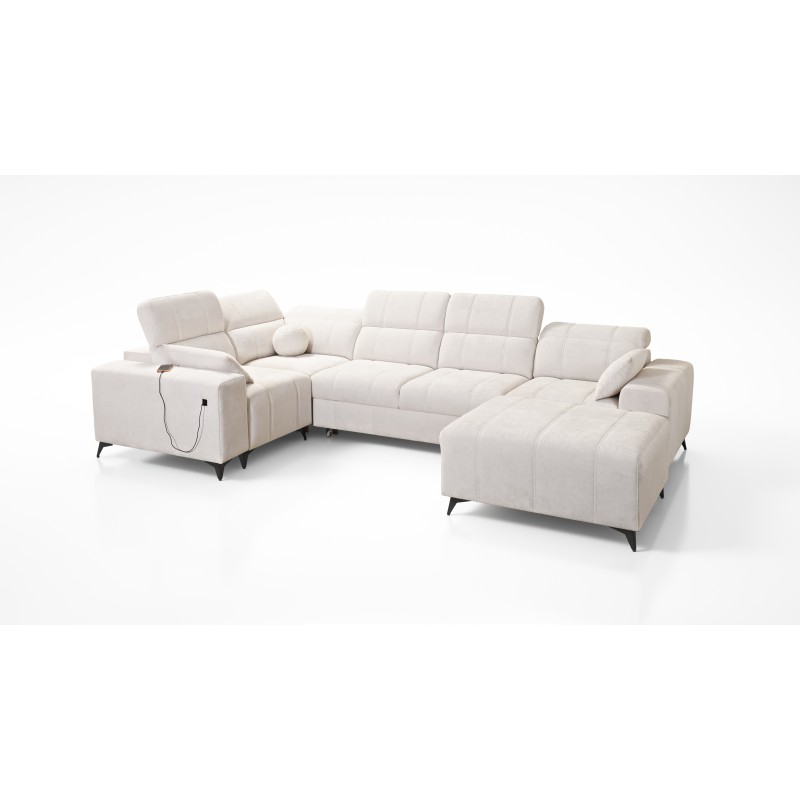 U-förmiges Sofa Ballagio IV mit Schlaffunktion – raffiniertem Komfort und Eleganz | [Twoja Firma]