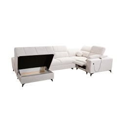 Ballagio IV Mix U-Shaped Sectional Sofa with Sleeping and Relaxation Function - Weave, Spring 1112