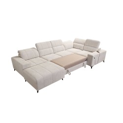 U-förmiges Sofa Ballagio IV Mix mit Schlaf- und Relaxfunktion - Geflecht, Spring 1112