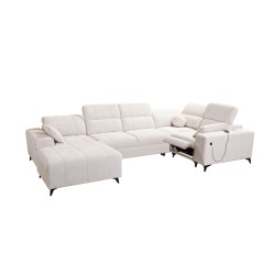 U-shaped Ballagio IV Mix sectional with sleeping and relaxation function - Weave, Spring 1116