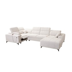 U-shaped corner sofa Ballagio IV Mix with sleeping and relaxation function - Weave, Spring 1110