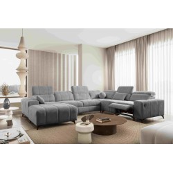 Ballagio VIII Mix U-Shaped Sectional Sofa with Sleeping and Relaxation Function | Furniture with a Unique Style