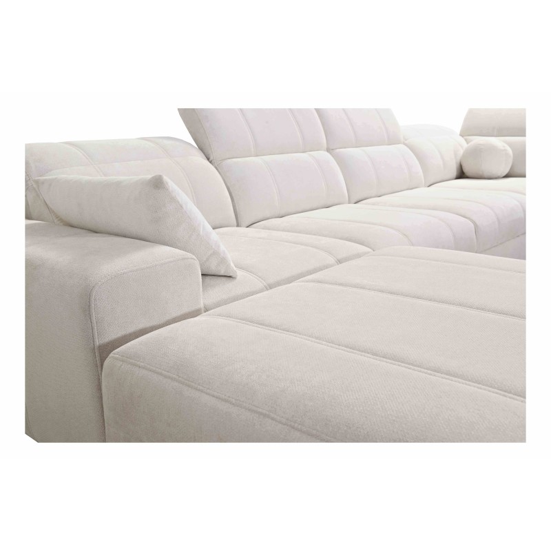 Sofá esquinero en forma de U Ballagio VIII Mix con función de cama y relajación | Muebles de estilo excepcional