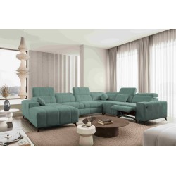 Ballagio VIII Mix U-Shaped Sectional Sofa with Sleeping and Relaxation Function | Furniture with a Unique Style
