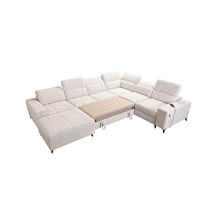 Ballagio VIII Mix U-Shaped Sectional Sofa with Sleeping and Relaxation Function | Furniture with a Unique Style