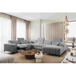 Ballagio VIII Mix U-Shaped Sectional Sofa with Sleeping and Relaxation Function | Furniture with a Unique Style