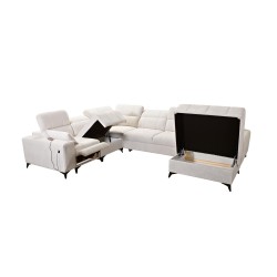 Ballagio VIII Mix U-Shaped Sectional Sofa with Sleeping and Relaxation Function | Furniture with a Unique Style