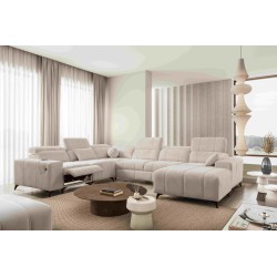 Ballagio VIII Mix U-Shaped Sectional Sofa with Sleeping and Relaxation Function | Furniture with a Unique Style