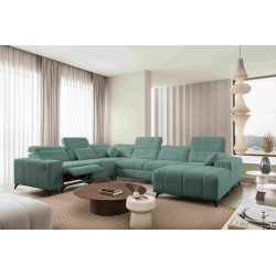 Ballagio VIII Mix U-Shaped Sectional Sofa with Sleeping and Relaxation Function | Furniture with a Unique Style