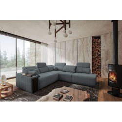 Ecksofa Milano IX mit Schlaffunktion in Gewebe Plecionka, Verita 88 - eine Kombination aus Stil und Funktionalität