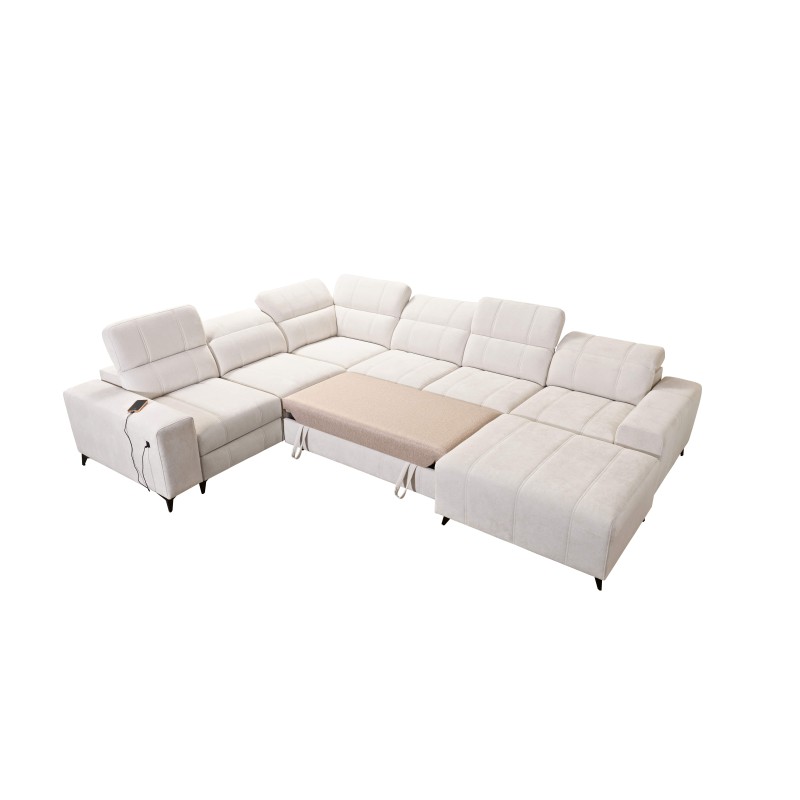 Ballagio VIII Mix U-Shaped Sectional Sofa with Sleeping and Relaxation Function | Furniture with a Unique Style