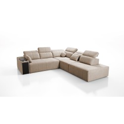 Milano IX corner sofa with sleeping function in Plecionka fabric, Verita 88 - a combination of style and functionality