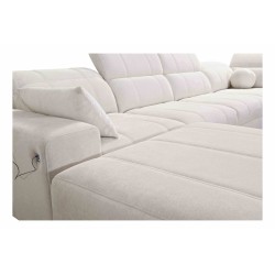 Ballagio X U-shaped sectional with sleeping function, fabric Spring 1110