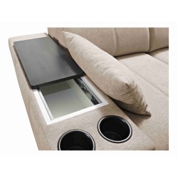 Ecksofa Milano IX mit Schlaffunktion im Stoff Plecionka, Verita 80 - eine Kombination aus Stil und Funktionalität