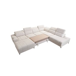 U-shaped corner sofa Ballagio X with a sleeping function, fabric Spring 1118