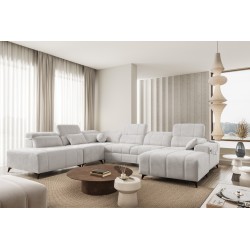 Ecksofa in U-Form Ballagio X mit Schlaffunktion Stoff Spring 1104