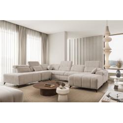Ecksofa in U-Form Ballagio X mit Schlaffunktion Stoff Spring 1110