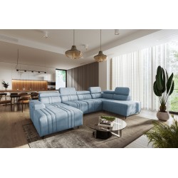 U-förmiges Sofa Verona VI mit Schlaffunktion Stoff Vena 6