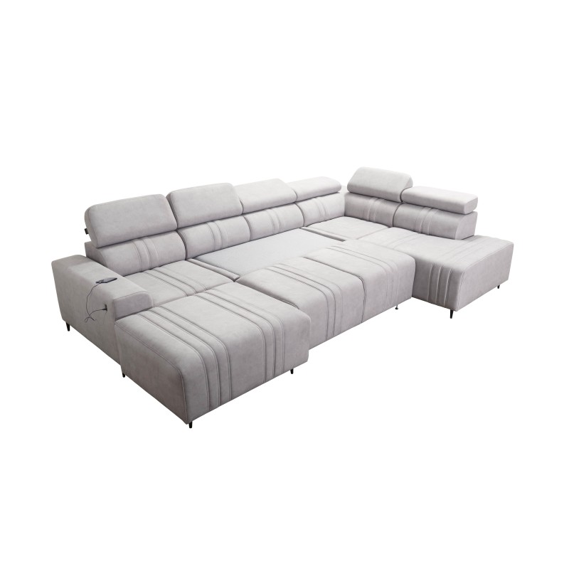 Ecksofa in U-Form Verona VI mit Schlaffunktion Stoff Vena 10