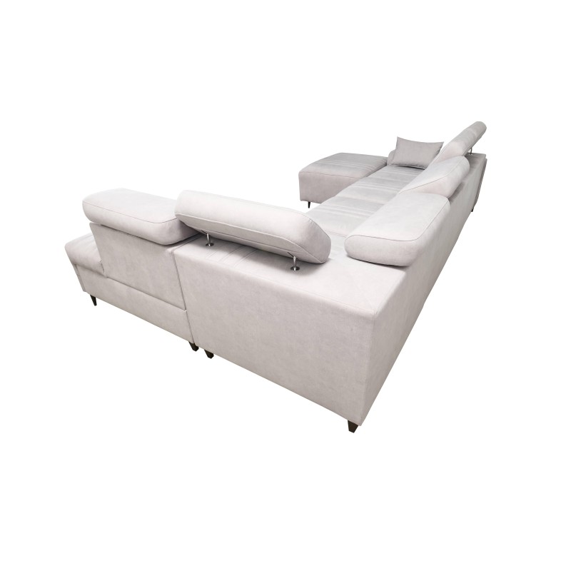 U-shaped Verona VI corner sofa with sleeping function, fabric Vena 20