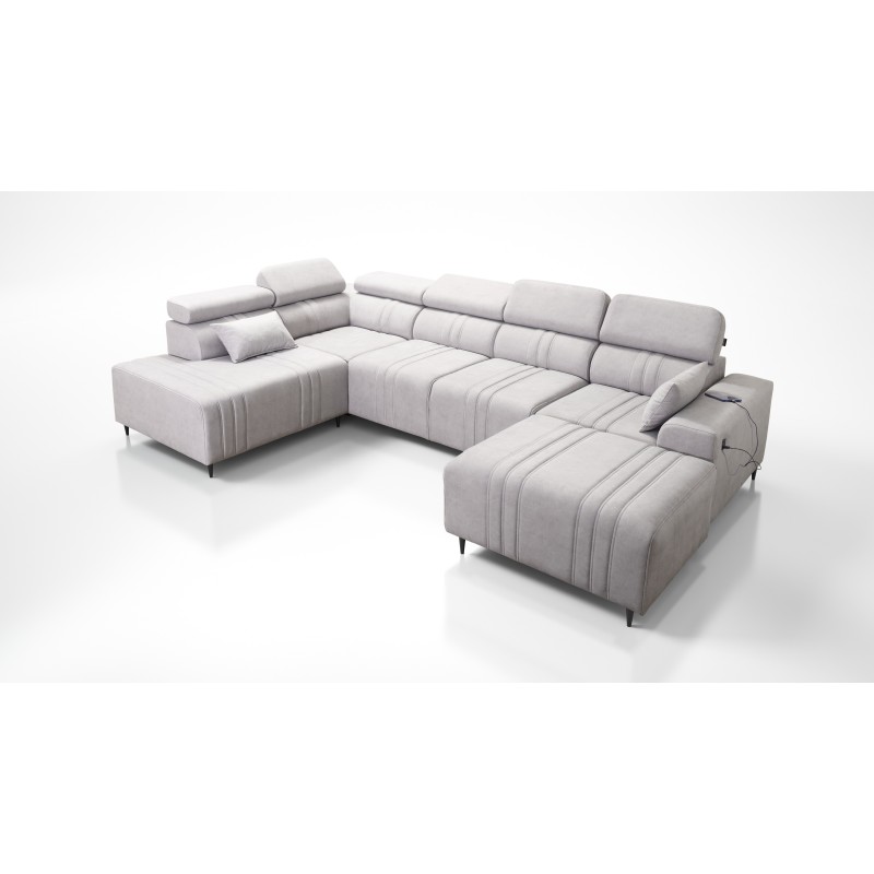 U-förmiges Ecksofa Verona VI mit Schlaffunktion Stoff Vena 3