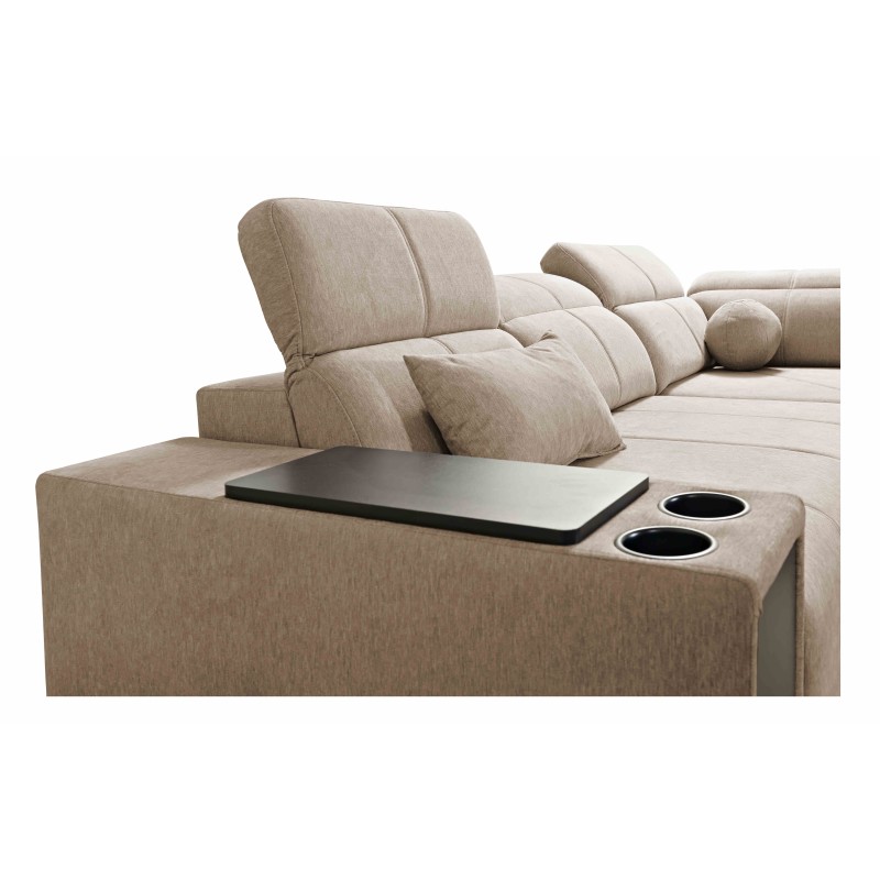 Das Ecksofa Milano IX mit Schlaffunktion in Stoff Plecionka, Verita 75 - eine Kombination aus Stil und Funktionalität.