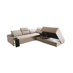 Milano IX corner sofa with a sleeping function in Plecionka fabric, Verita 75 - a combination of style and functionality