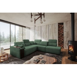 Milano IX corner sofa with a sleeping function in Plecionka fabric, Verita 75 - a combination of style and functionality