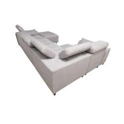 U-shaped corner sofa Verona IV Mix with a sleeping function and manual relax function, fabric Vena 8