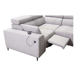 Narożnik w kształcie U Verona IV Mix z funkcją spania oraz funkcją relax manualna tkanian Vena 10