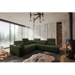 Milano IX corner sofa with sleeping function in Plecionka fabric, Verita 39 - a combination of style and functionality