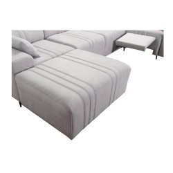 U-förmiges Ecksofa Verona X Mix mit Schlaffunktion und manueller Relaxfunktion, Stoff Vena 13