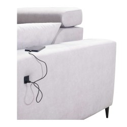 U-förmiges Ecksofa Verona X Mix mit Schlaffunktion und manueller Relaxfunktion Stoff Vena 10