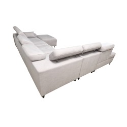 U-förmiges Ecksofa Verona X Mix mit Schlaffunktion und manueller Relaxfunktion, Stoff Vena 13