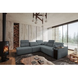 Esquina Milano IX con función de cama en tela Plecionka, Verita 88 - una combinación de estilo y funcionalidad.