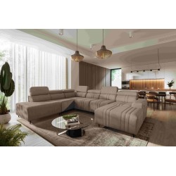 Verona X U-shaped sectional sofa with a sleeping function, fabric Vena 14