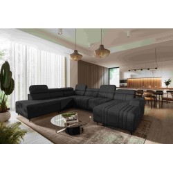 Verona X U-shaped corner sofa with sleeping function, fabric Vena 20
