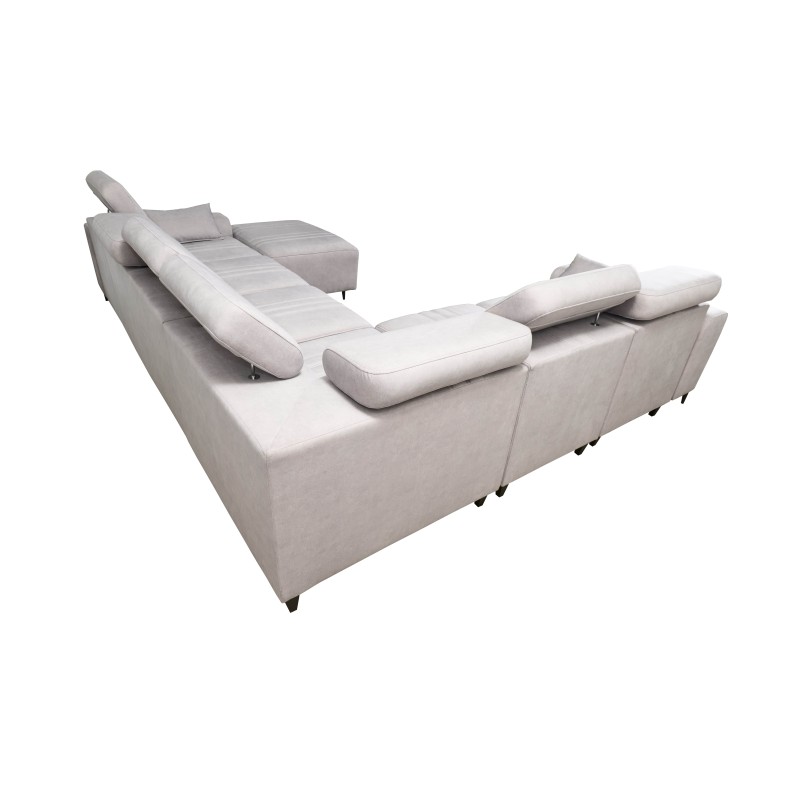 U-förmiges Ecksofa Verona VIII mit Schlaffunktion, Stoff Vena 8