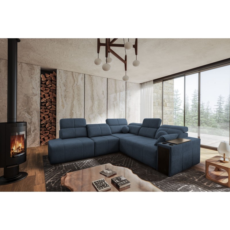 Esquina Milano IX con función de cama en tela Plecionka, Verita 76 - una combinación de estilo y funcionalidad