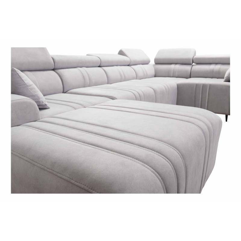 U-shaped corner sofa Verona IV with a sleeping function, fabric Vena 10