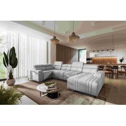 U-shaped corner sofa Verona IV with sleeping function, fabric Vena 3