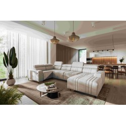 Ecksofa in U-Form Verona IV mit Schlaffunktion Stoff Vena 9