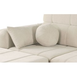 Ecksofa in U-Form Luxor VIII mit Schlaffunktion Stoff Wind 02