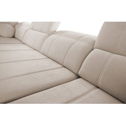 Luxor VIII U-shaped corner sofa with sleeping function, fabric Wind 73