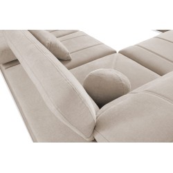 U-förmiges Ecksofa Luxor X mit Schlaffunktion, Stoff Wind 73