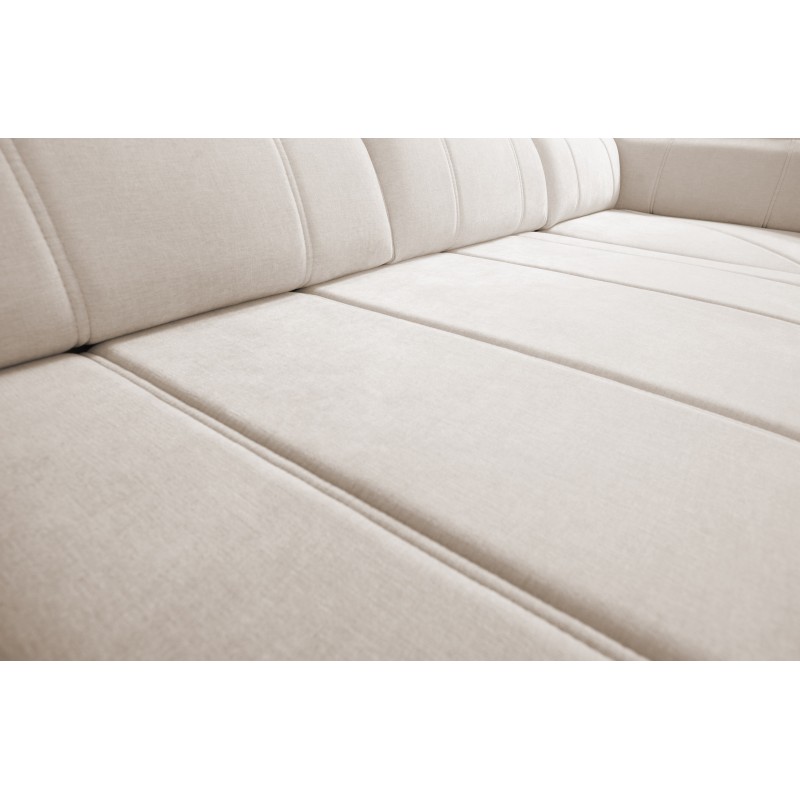 Esquinero en forma de U Luxor X con función de cama, tela Wind 90