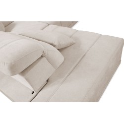Ecksofa in U-Form Luxor X mit Schlaffunktion Stoff Wind 02