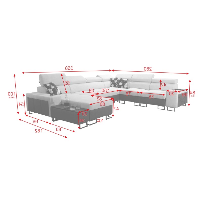 Prestige VIII Corner Sofa - elegance and functionality in one | [Your Company Name]
