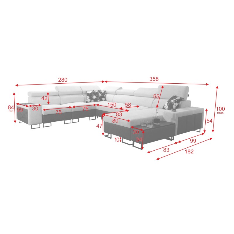 Prestige VIII Corner Sofa - elegance and functionality in one | [Your Company Name]