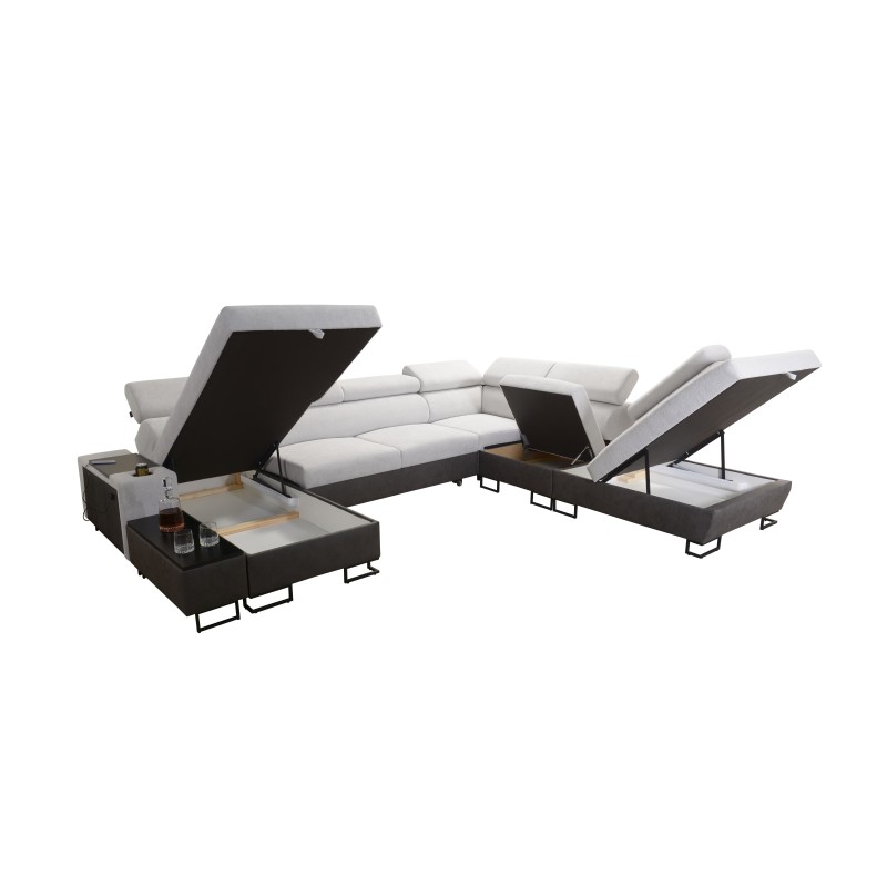 Prestige X Corner Sofa with Sleep Function - Soft to the Touch, Freya 210.02 + Tauro 8203 | Your Furniture